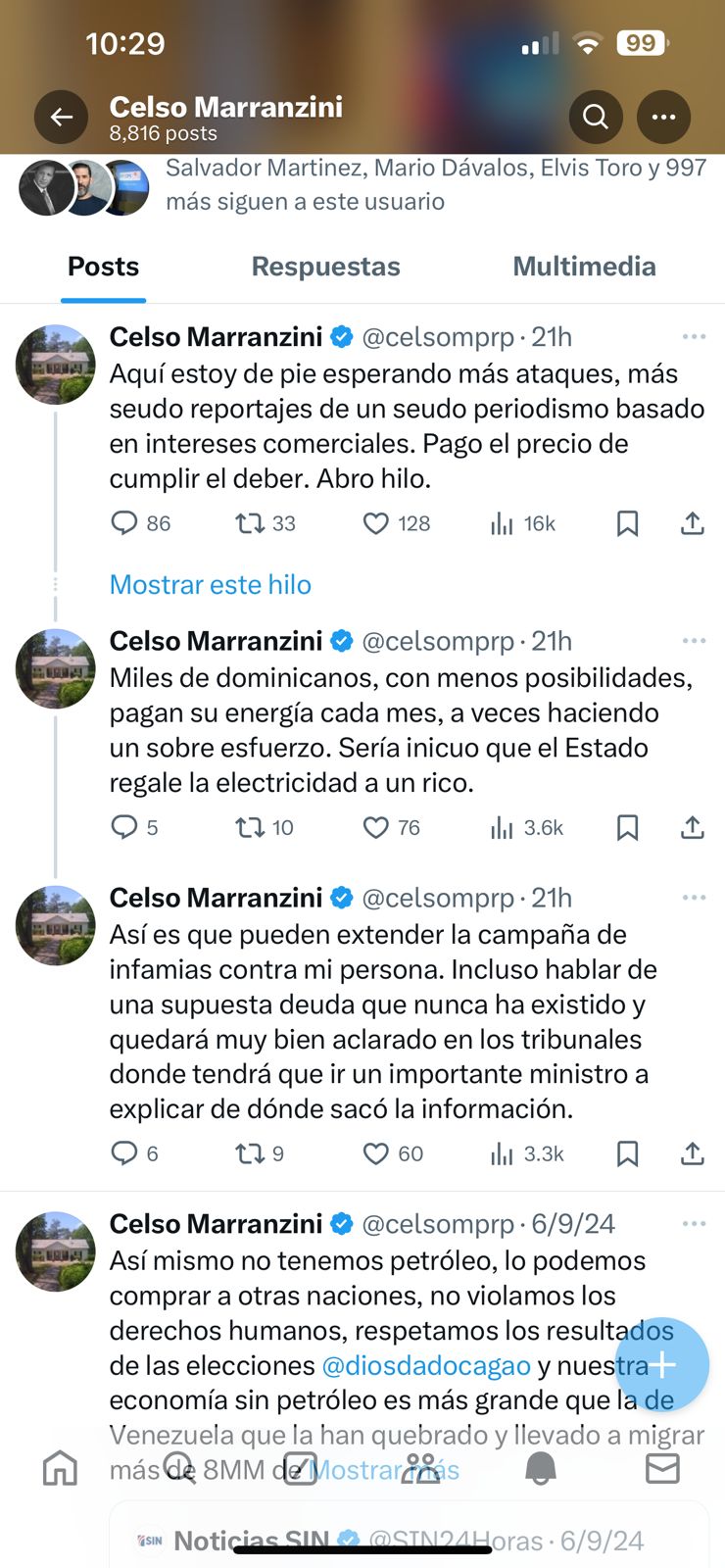 Celso Marranzini respondió a las acusaciones de supuesta deuda con Edesur