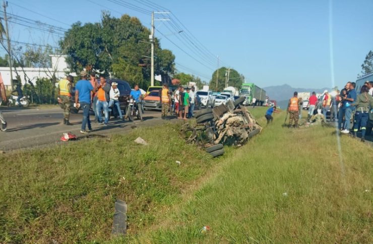 Estado de salud de militares en accidente autopista Duarte es delicado