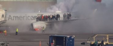 Incendio en avión de American Airlines en Denver