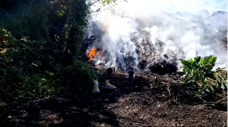 Solicitan declarar estado de emergencia por incendio en el vertedero de Bonao