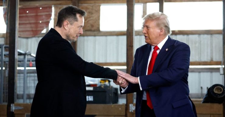 Trump defiende a Musk y anuncia compra de Tesla