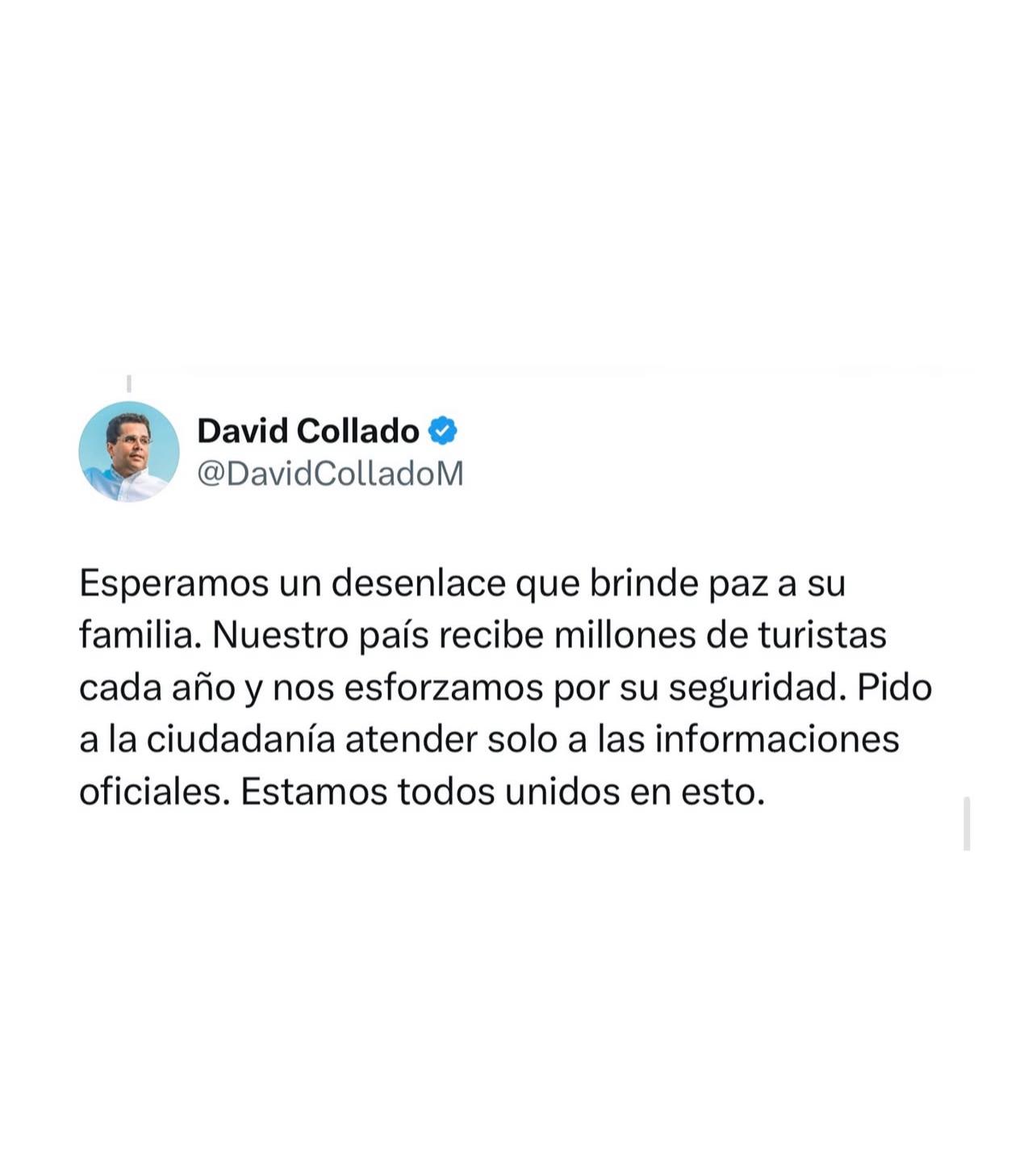 David Collado reitera seguimiento al caso de Sudiksha Konanki